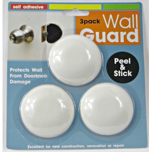 Self-Adhesive Door Knob Wall Guard Set Stop Shield Protector Walls Damper Repair 731015198344  192453615134